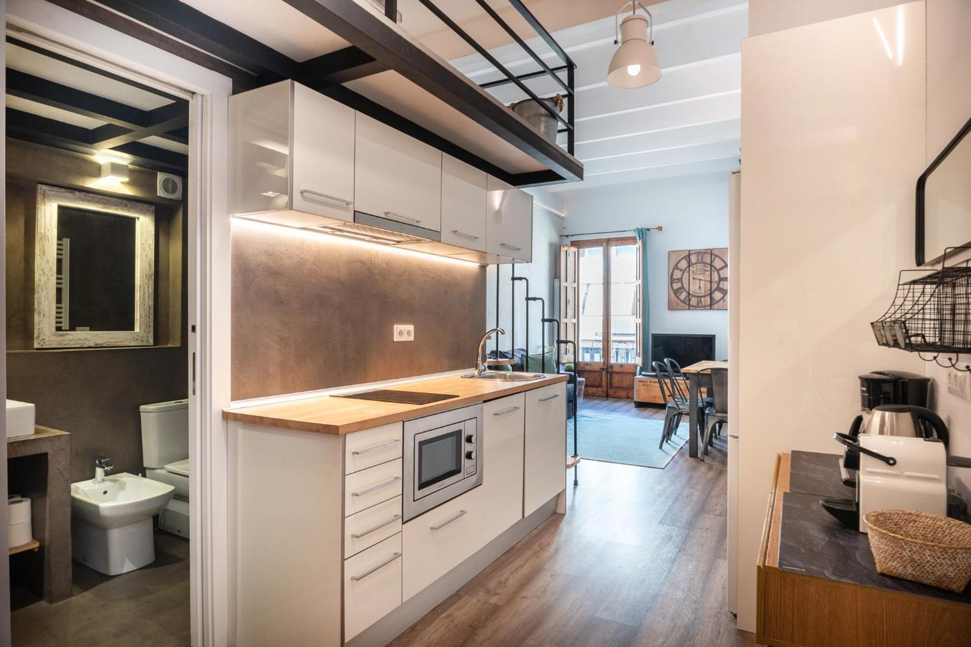 Beautiful Renovated Loft Minutes From The Beach Barcelona Eksteriør bilde